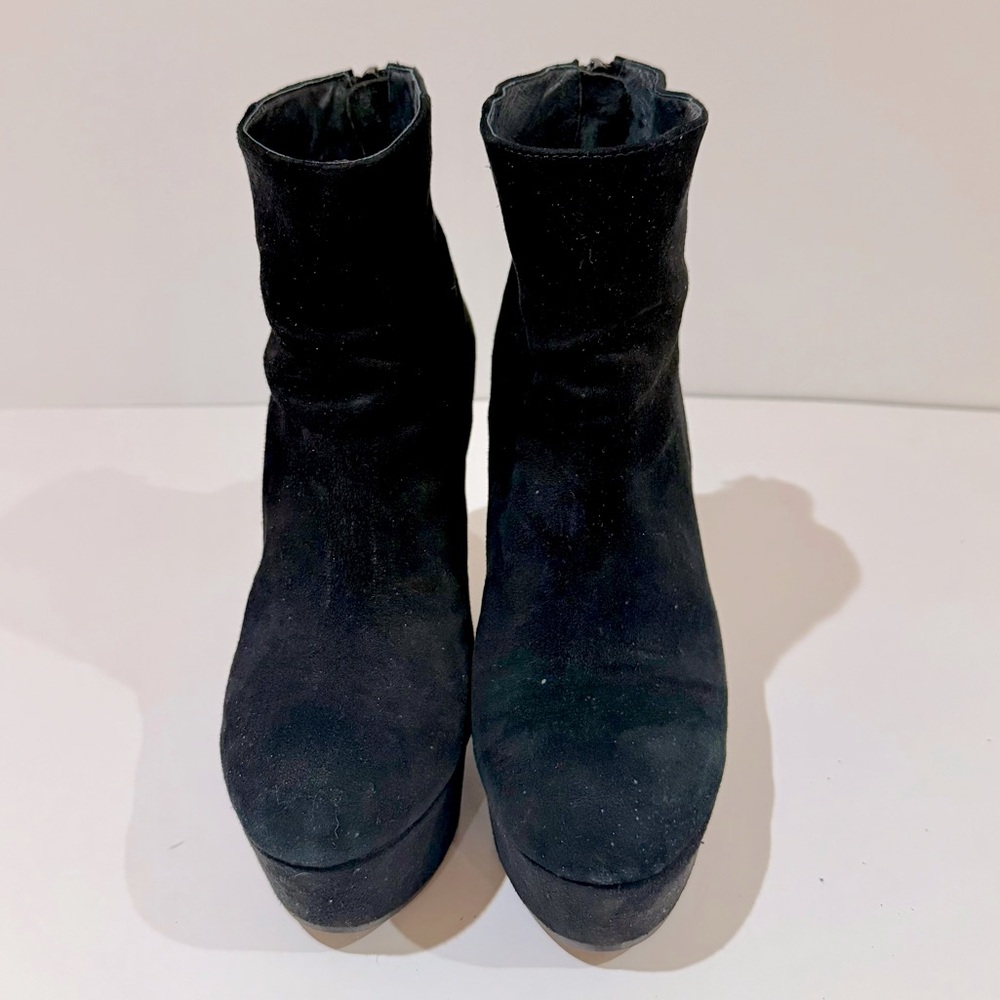 Platform Suede Ankle Boots